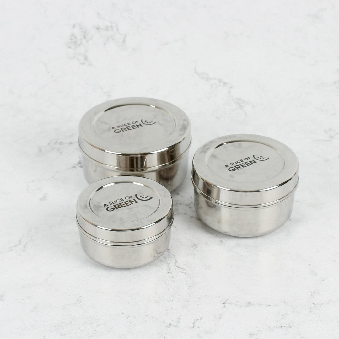 Kadapa – Set of Three Containers - Green Tulip