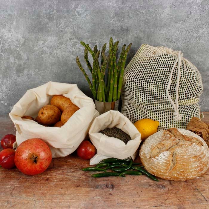 Organic Cotton Produce Bag - Medium UNPACKAGED
