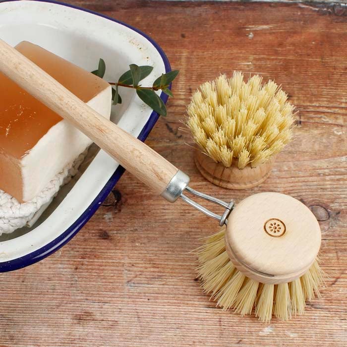 Replaceable Head Dish Brush - Plant Based Bristles