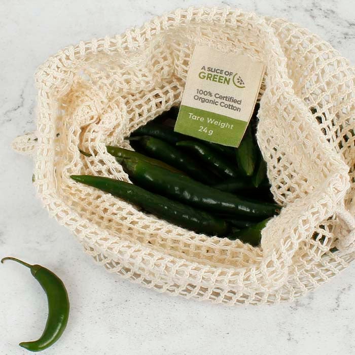 Organic Cotton Mesh Produce Bag - Small