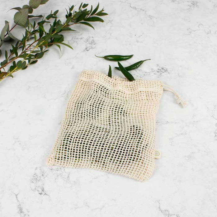 Organic Cotton Mesh Produce Bag - Small