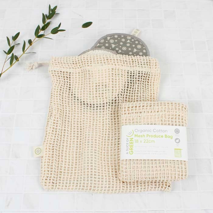 Organic Cotton Mesh Produce Bag - Small