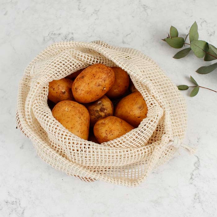 Organic Cotton Mesh Produce Bag - Large