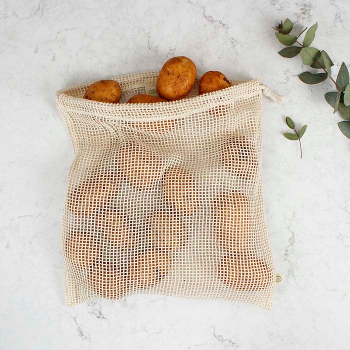 Organic Cotton Mesh Produce Bag - Large