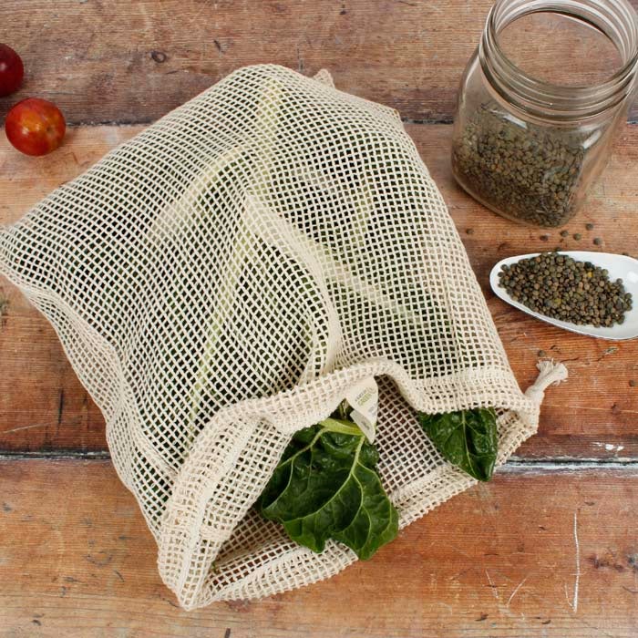Organic Cotton Mesh Produce Bag - Large