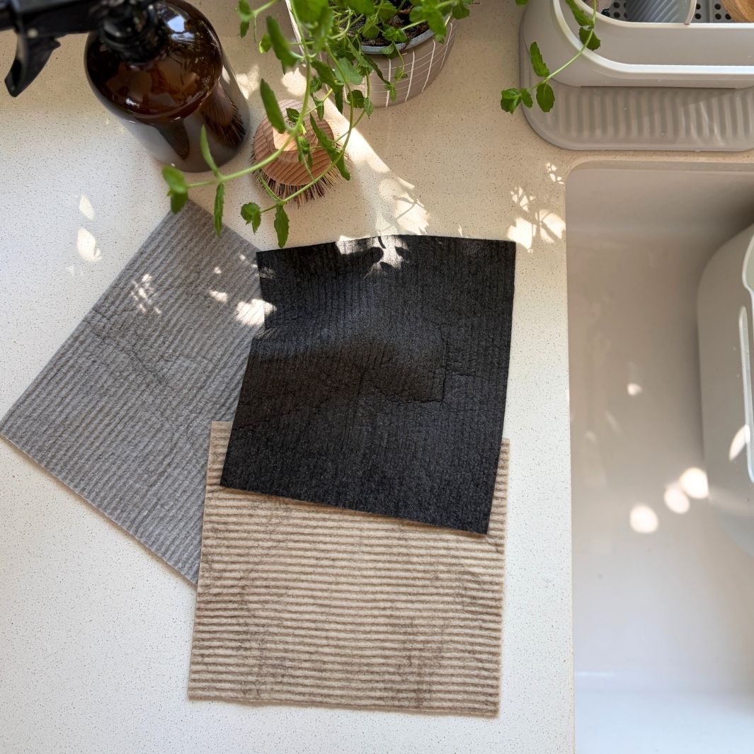 Plain Swedish Sponge Cloths - Pack of 3 - Naturals