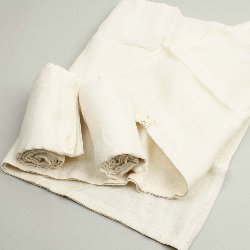Organic Cotton Muslin Cloth - Natural - Single