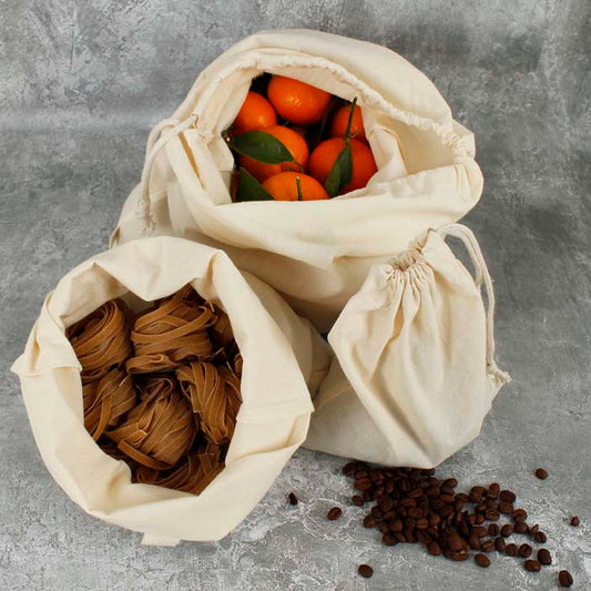 Recycled Cotton Produce Bags - 3 Bag Variety Pack